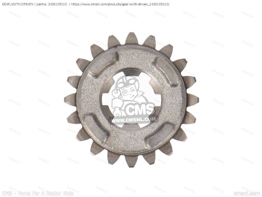 CMS シーエムエス (24361-05211) GEAR，SIXTH DRIVEN［2436105210］ DR100 DR125 D...