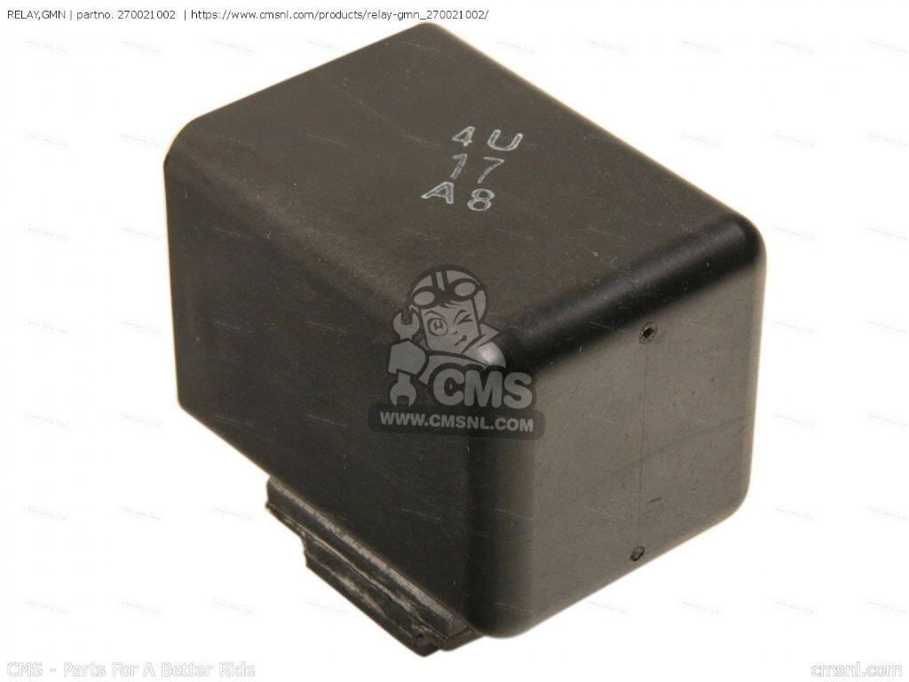 CMS シーエムエス (27002-1060) RELAY，GMN［270021002］ EX305A1 Z305GP KL250D2 KL250D3 KL600A1 Z1000R2 Z750L4 ZR400B1 ZR550A1 ZR550A2 KAWASAKI カワサキ リレー 電装系