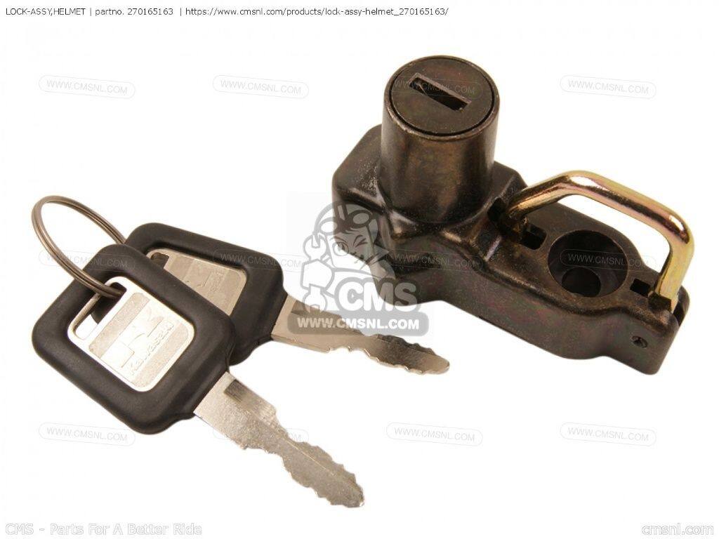 CMS シーエムエス (27016-5203) LOCK-ASSY，HELMET［270165163］ ZX500C1 ZZR500 ZX500C2 ZX500C3 ZX600D1 NINJA ZX6 ZZR600 ZX600D2 ZX600D2A ZX600D3 ZX600D4 KAWASAKI カワサキ キーシリンダー・鍵 スイッチ・ハーネス関係 電装系