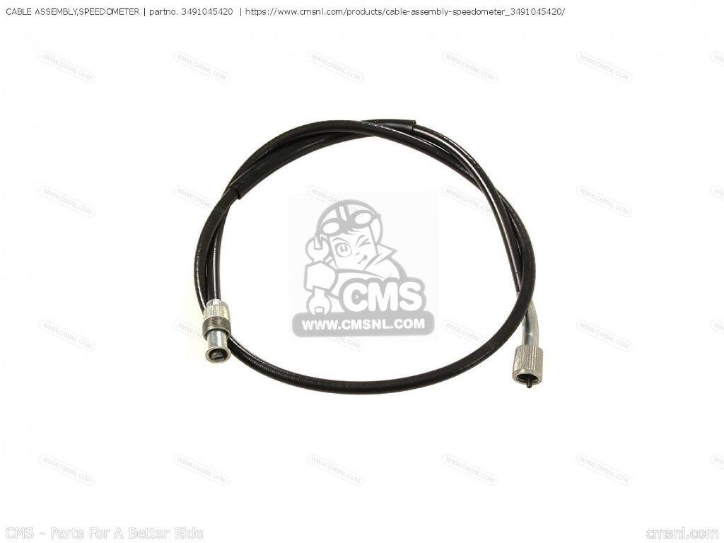 CMS シーエムエス (34910-45421) CABLE ASSEMBLY，SPEEDOMETER［3491045420］ GS750E GSX750 GSX750E SUZUKI スズキ メーターケーブル メーター・インジケーター関係 電装系