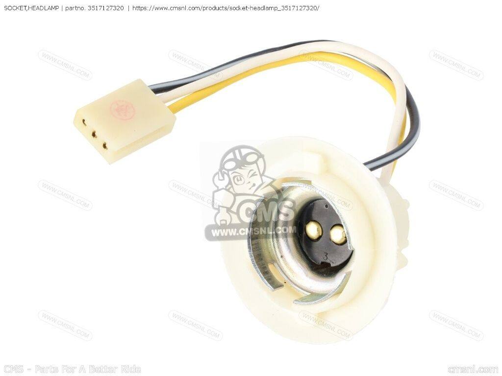 CMS シーエムエス (35171-36X50) SOCKET，HEADLAMP［3517127320］ GP100 GS125 GS125E GS125ES TS125 SUZUKI スズキ ヘッドライト 灯火類 電装系