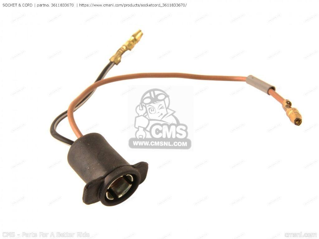 CMS シーエムエス (36118-04A00) SOCKET ＆ CORD［3611833670］ GSXR1100 GSXR750 SUZUKI スズキ ヘッドライト 灯火類 電装系