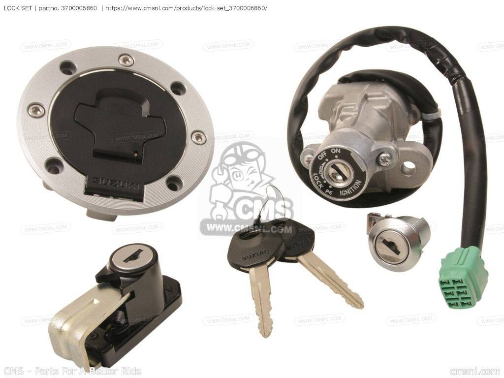 CMS シーエムエス (37000-06863) LOCK SET［3700006860］ DL1000 VSTROM SUZUKI スズキ キーシリンダー・鍵 スイッチ・ハーネス関係 電装系