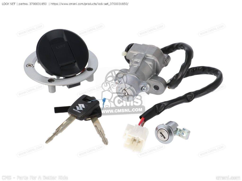 CMS シーエムエス (37000-31852) LOCK SET［3700031850］ DL1000A V-STROM SUZUKI スズキ キーシリンダー・鍵 スイッチ・ハーネス関係 電装系