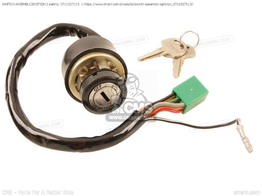 CMS シーエムエス (37110-27115) SWITCH ASSEMBLY，IGNITION［3711027113］ RV90 TS75 SUZUKI スズキ その他メーター メーター・インジケーター関係 電装系