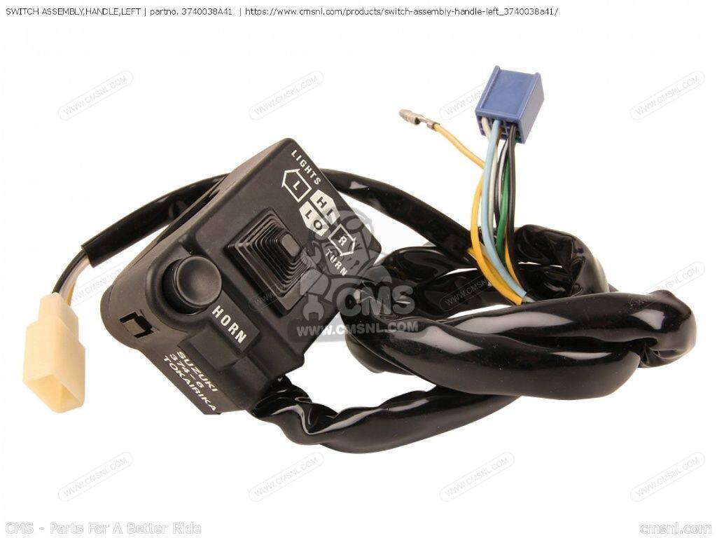 CMS シーエムエス (37400-38A42) SWITCH ASSEMBLY，HANDLE，LEFT［3740038A41］ VS700GLEF INTRUDER VS700GLEP VS700GLF VS700GLP SUZUKI スズキ ハンドルスイッチ・スイッチボックス ハンドル周辺パーツ ハンドル