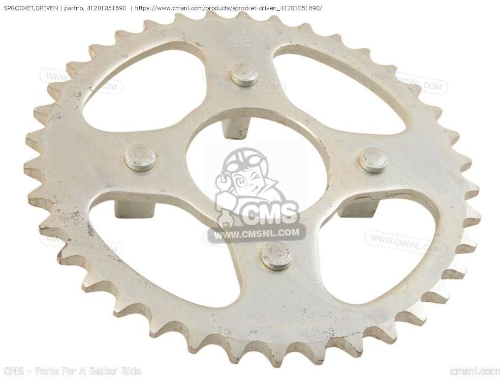 CMS シーエムエス (41201-GB2-000) SPROCKET，DRIVEN［41201051690］ CF50 CHALLY GENERAL EXPORT CS65 JAPAN CT70 TRAIL 70 K0 S65 KMH MPH SPORT ST50 DAX GERMANY TYPE 2 ST50K1 ST50K2 ST70 AUSTRALIA ENGLAND FRANCE 1 HONDA ホンダ ミッション・ギア エンジンパーツ