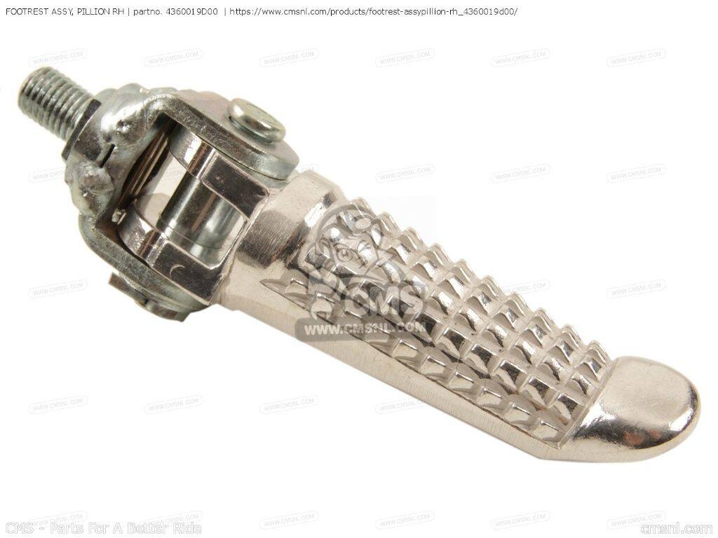CMS シーエムエス (43600-19D01) FOOTREST ASSY， PILLION RH［4360019D00］ RG125F RG125FU RG125U SUZUKI スズキ タンデムステップ・タンデムブラケット ステップ 足回り