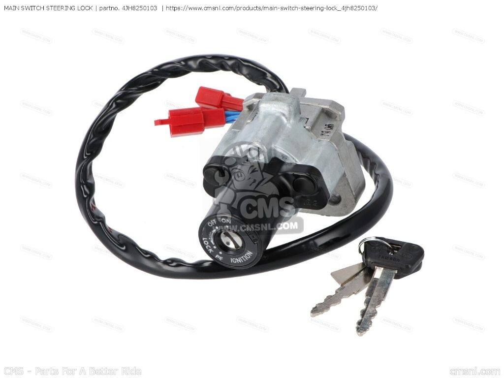 CMS シーエムエス (4JH-82501-05-00) MAIN SWITCH STEERING LOCK［4JH8250103］ FZS600SP TDM850 XJ600S XJ600S97 XJ900S XJ900SJ YZF1000R YZF600R YAMAHA ヤマハ キーシリンダー・鍵 スイッチ・ハーネス関係 電装系