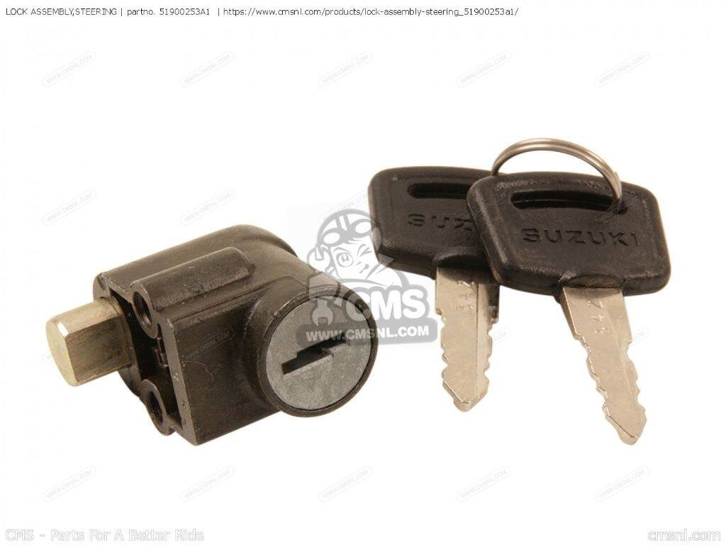 CMS シーエムエス (51910-25311) LOCK ASSEMBLY，STEERING［51900253A1］ FA50 GP100 GP100E GP100U GS125 GS125E GS125ES SUZUKI スズキ キーシリンダー・鍵 スイッチ・ハーネス関係 電装系