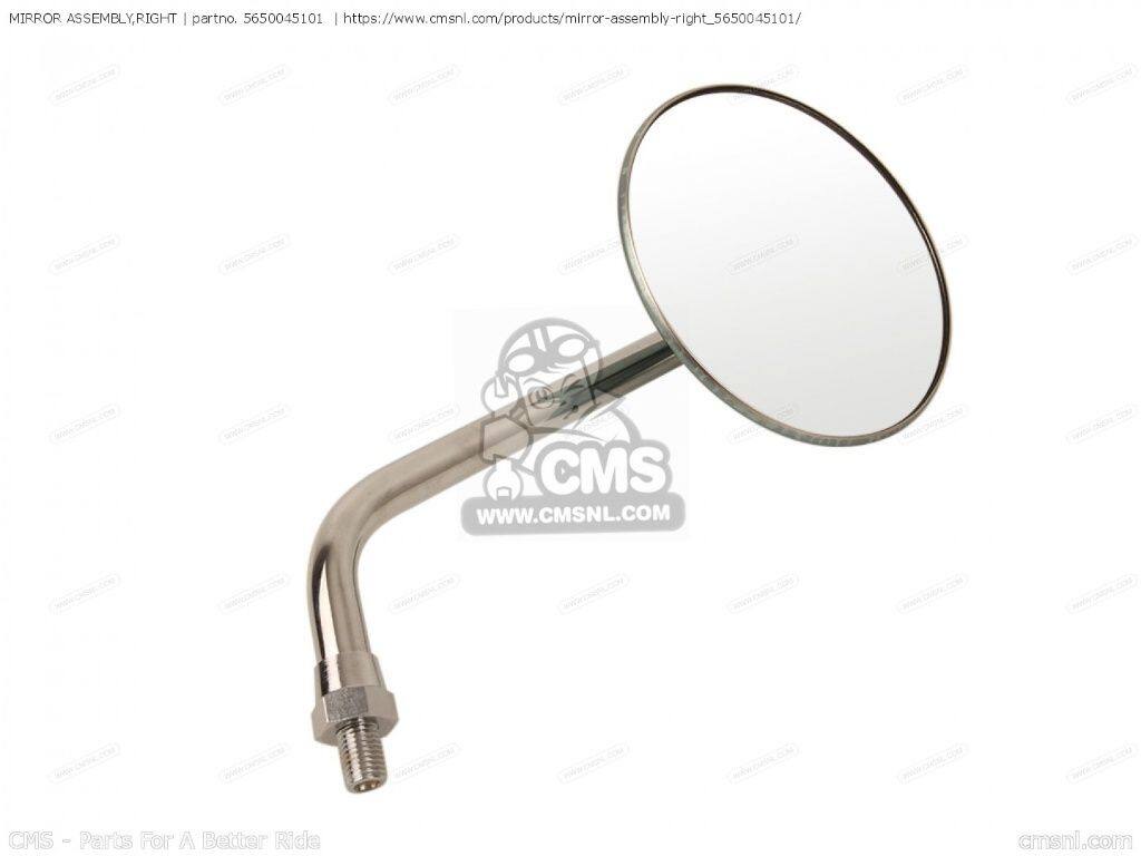 CMS シーエムエス (56500-38AB2) MIRROR ASSEMBLY，RIGHT［5650045101］ DR500S GN400T GS1100G GS300L GS450ET GS450EX GS450EZ GS450GA GS450ST GS450SX GS450TX GS650G GS750T GS850G GSX400T SP500 SUZUKI スズキ ミラー ハンドル