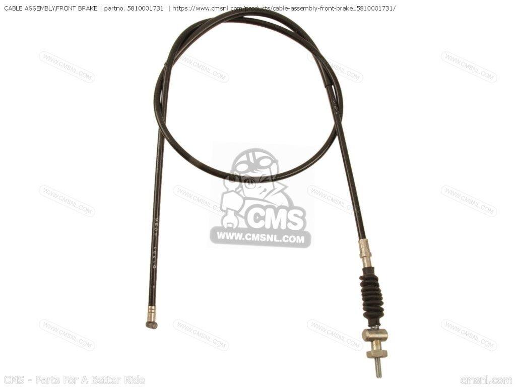 CMS シーエムエス (58100-23401) CABLE ASSEMBLY，FRONT BRAKE［5810001731］ A100 A100-4 SUZUKI スズキ 配線・コード