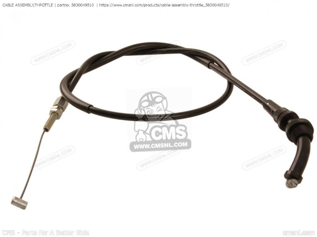 CMS シーエムエス (58300-00A10) CABLE ASSEMBLY，THROTTLE［5830049510］ GS1100E GS1100ES GSX1100 GSX1100E GSX1100ES GSX1100EX GSX1100X SUZUKI スズキ スロットルワイヤー・アクセルワイヤー ハンドル周辺パーツ ハンドル