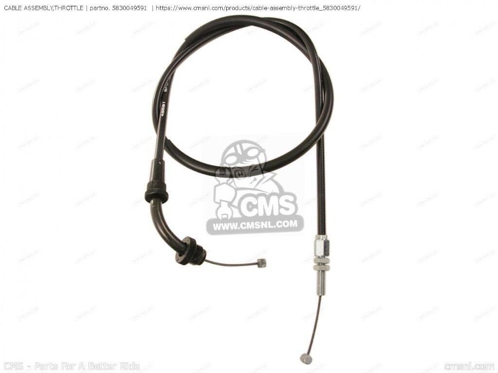 CMS シーエムエス (58300-00A10) CABLE ASSEMBLY，THROTTLE［5830049591］ GS1100G GS650GT GS850G SUZUKI スズキ スロットルワイヤー・アクセルワイヤー ハンドル周辺パーツ ハンドル