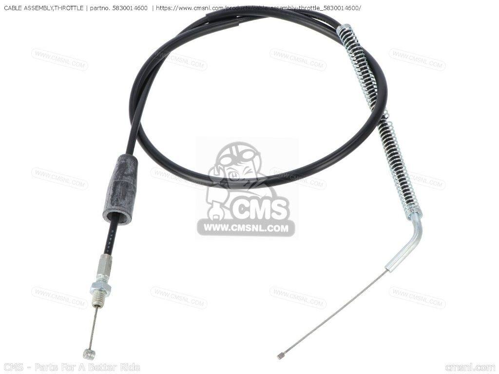 CMS シーエムエス (58300-00X00) CABLE ASSEMBLY，THROTTLE［5830014600］ RM250 SUZUKI スズキ スロットルワイヤー・アクセルワイヤー ハンドル周辺パーツ ハンドル