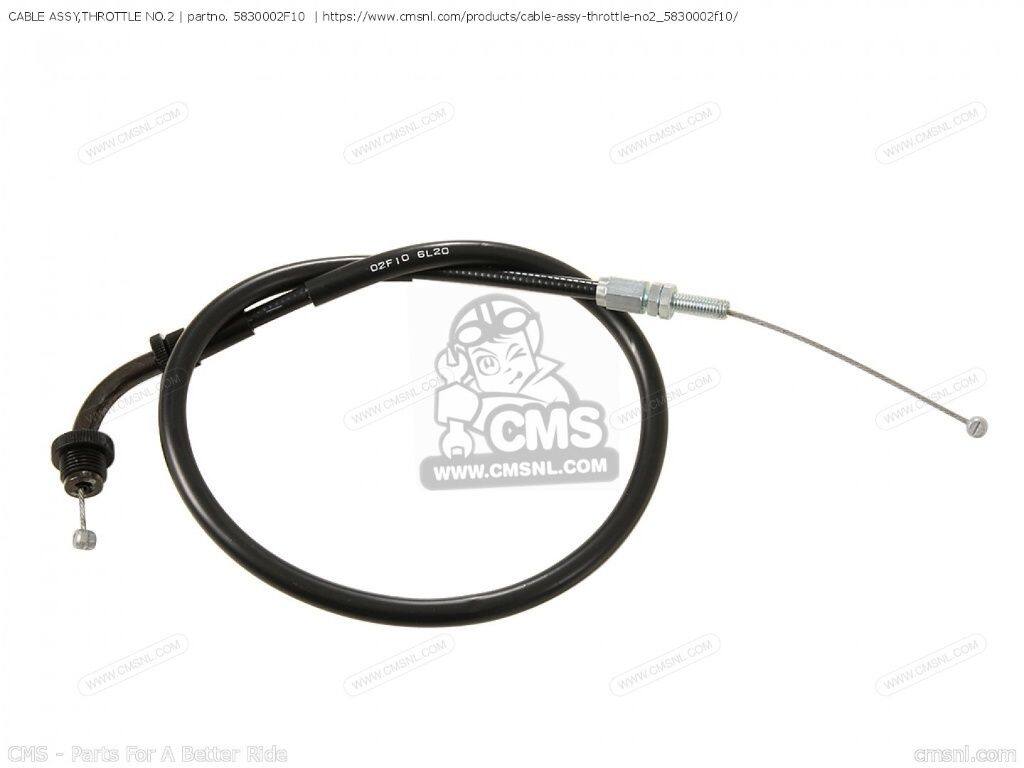 CMS シーエムエス (58300-02F11) CABLE ASSY，THROTTLE NO.2［5830002F10］ TL1000S SUZUKI スズキ スロットルワイヤー・アクセルワイヤー ハンドル周辺パーツ ハンドル