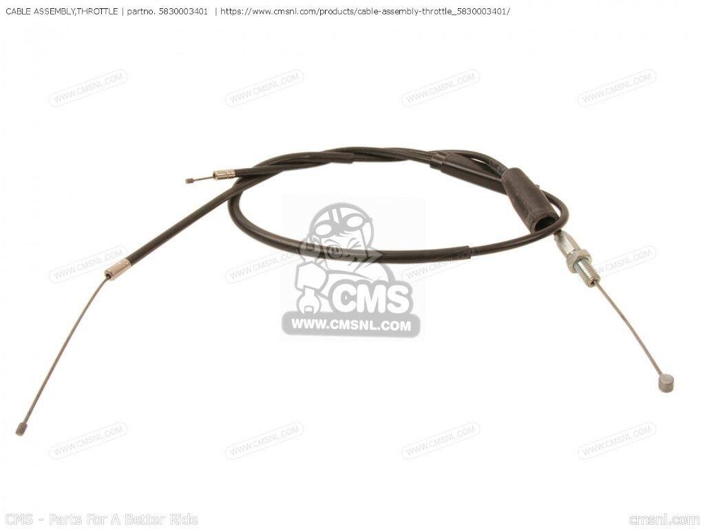 CMS シーエムエス (58300-03404) CABLE ASSEMBLY，THROTTLE［5830003401］ DS80 SUZUKI スズキ その他ハンドルオプション・補修部品 ハンドル