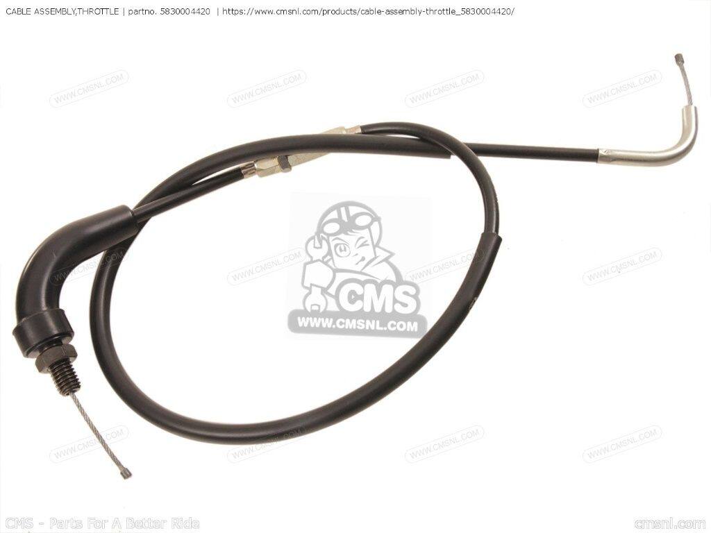 CMS シーエムエス (58300-04432) CABLE ASSEMBLY，THROTTLE［5830004420］ JR50 SUZUKI スズキ スロットルワイヤー・アクセルワイヤー ハンドル周辺パーツ ハンドル