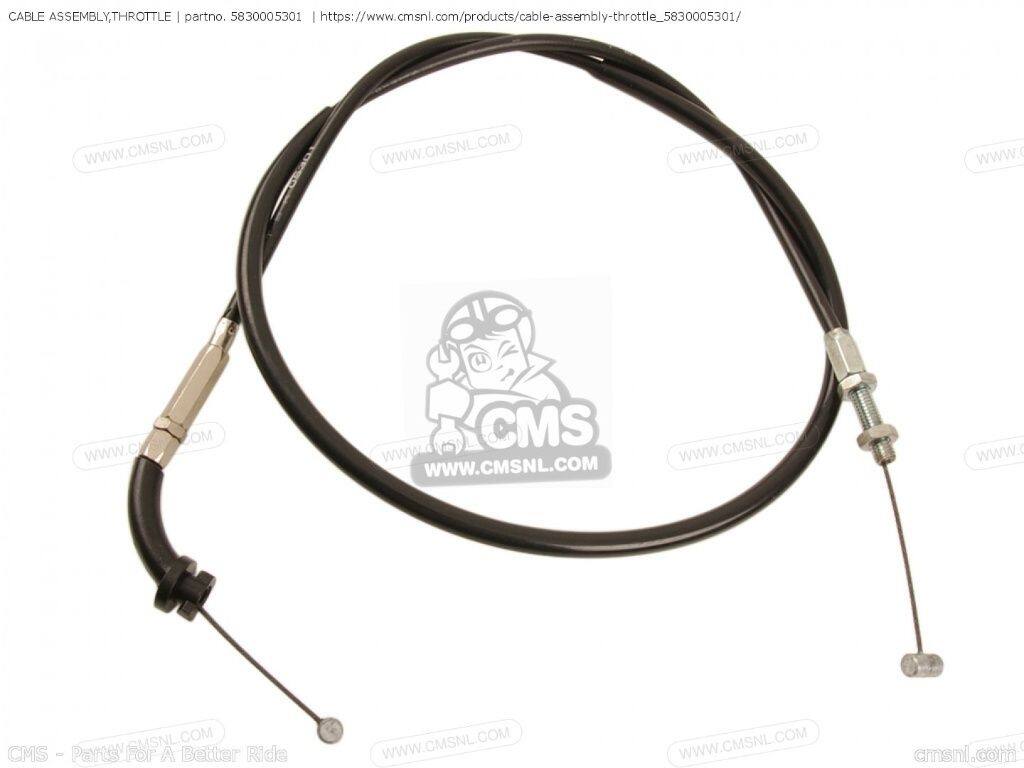 CMS シーエムエス (58300-05302) CABLE ASSEMBLY，THROTTLE［5830005301］ GN125 SUZUKI スズキ スロットルワイヤー・アクセルワイヤー ハンドル周辺パーツ ハンドル