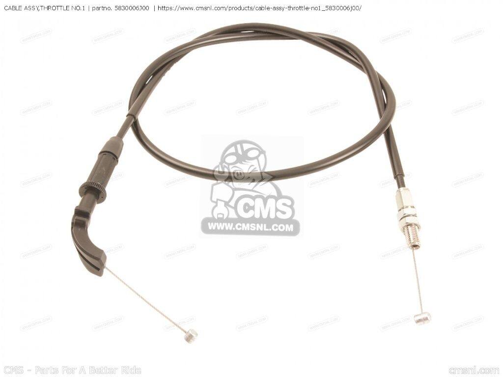 CMS シーエムエス (58300-06J01) CABLE ASSY，THROTTLE NO.1［5830006J00］ VL1500 INTRUDER VL1500B VL1500BT VL1500T SUZUKI スズキ スロットルワイヤー・アクセルワイヤー ハンドル周辺パーツ ハンドル