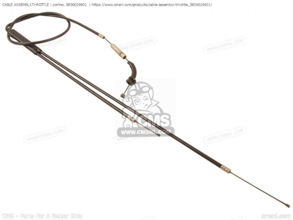 CMS シーエムエス (58300-29503) CABLE ASSEMBLY，THROTTLE［5830029901］ TS185 TS185ER SUZUKI スズキ スロットルワイヤー・アクセルワイヤー ハンドル周辺パーツ ハンドル