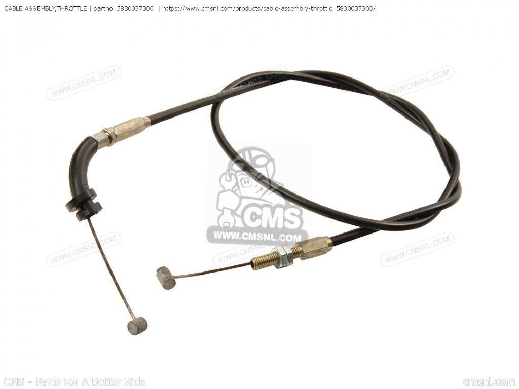 CMS シーエムエス (58300-37301) CABLE ASSEMBLY，THROTTLE［5830037300］ GN400T GN400TX GN400XT GN400XX SUZUKI スズキ スロットルワイヤー・アクセルワイヤー ハンドル周辺パーツ ハンドル