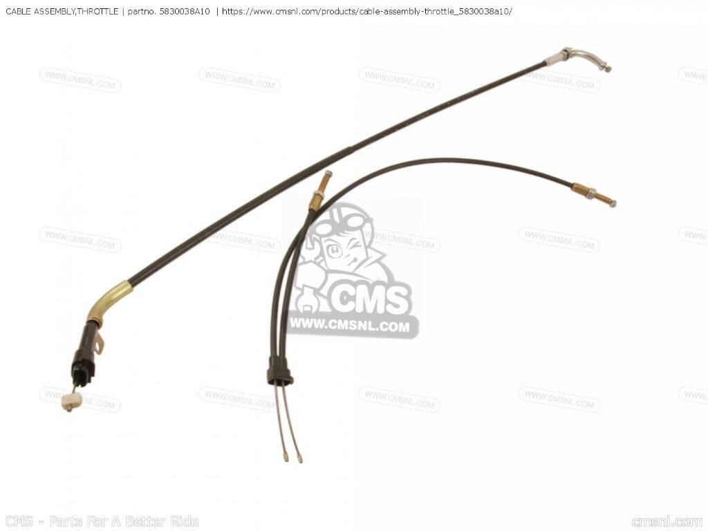 CMS シーエムエス (58300-38A11) CABLE ASSEMBLY，THROTTLE［5830038A10］ VS700GLEF INTRUDER VS700GLEP VS700GLF VS700GLP VS750GL VS750GLEF VS750GLEP VS750GLF VS750GLP VS800GL SUZUKI スズキ スロットルワイヤー・アクセルワイヤー ハンドル周辺パーツ ハンドル
