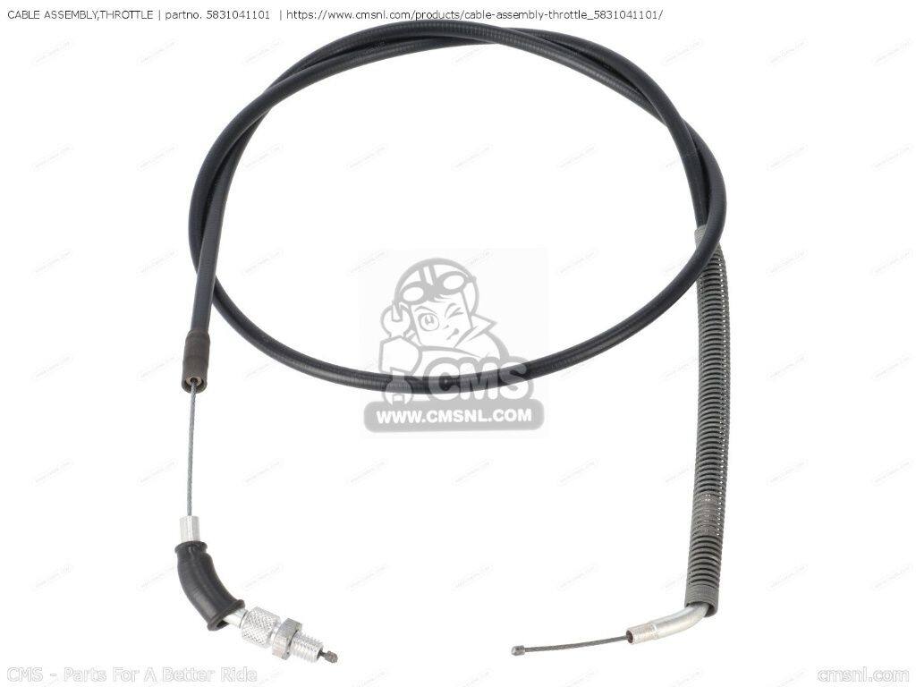 CMS シーエムエス (58300-41X01) CABLE ASSEMBLY，THROTTLE［5831041101］ RM250 RM370 SUZUKI スズキ スロットルワイヤー・アクセルワイヤー ハンドル周辺パーツ ハンドル