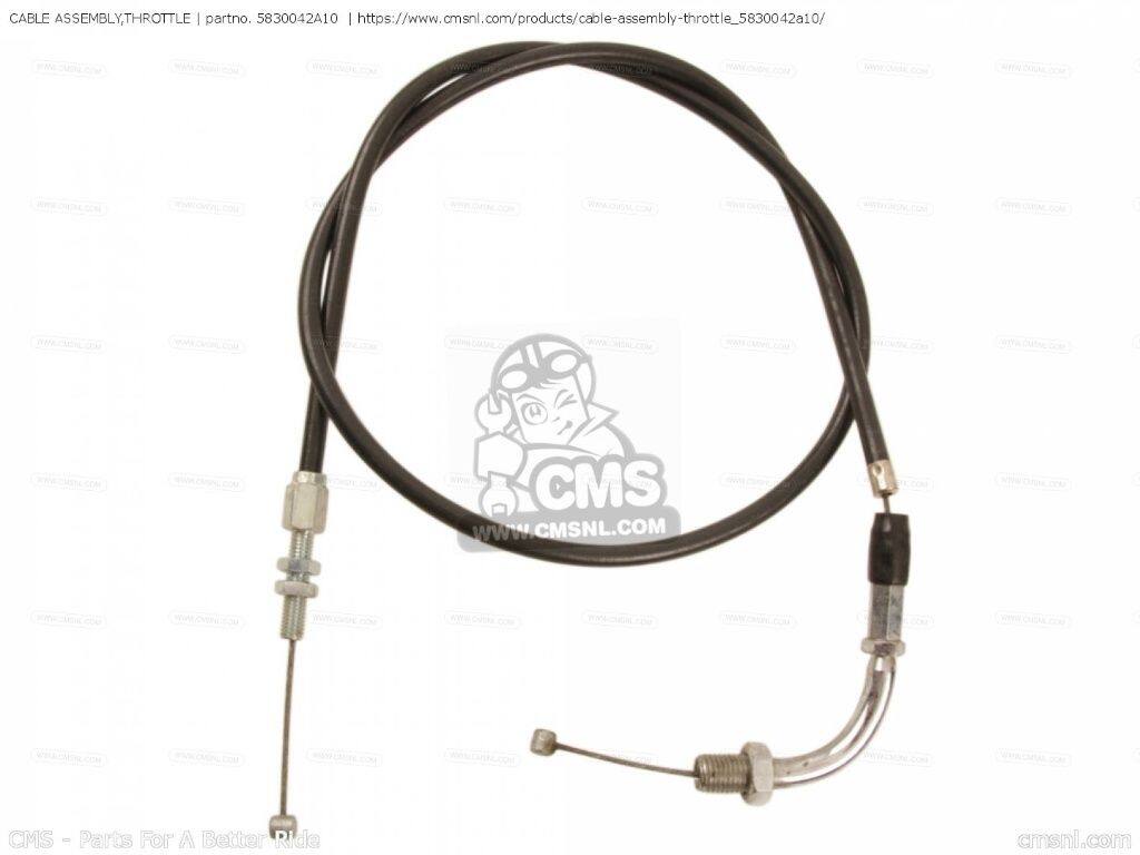 CMS シーエムエス (58300-42A11) CABLE ASSEMBLY，THROTTLE［5830042A10］ DR200 SUZUKI スズキ スロットルワイヤー・アクセルワイヤー ハンドル周辺パーツ ハンドル