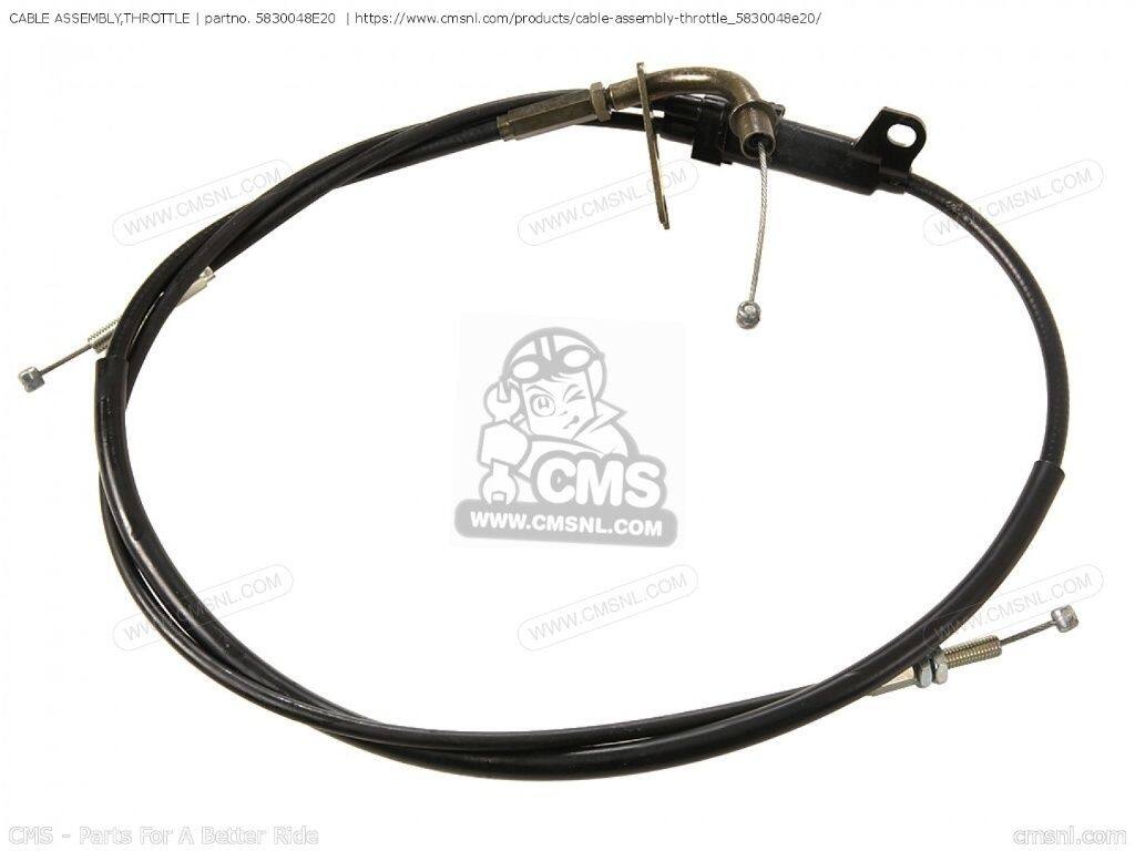 CMS シーエムエス (58300-48E2V) CABLE ASSEMBLY，THROTTLE［5830048E20］ VZ800 MARAUDER SUZUKI スズキ スロットルワイヤー・アクセルワイヤー ハンドル周辺パーツ ハンドル