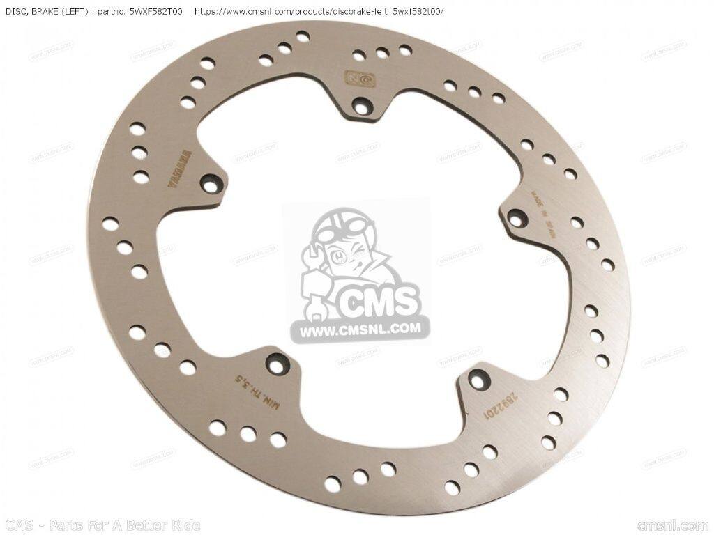 CMS シーエムエス (5WX-F582T-10-00) DISC， BRAKE (LEFT)［5WXF582T00］ TZR50 YAMAHA ヤマハ ブレーキディスクローター ブレーキ