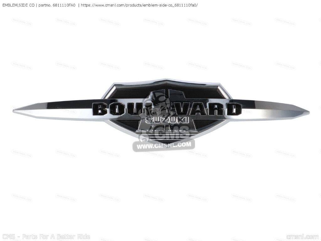 CMS シーエムエス (68111-10FA1) EMBLEM，SIDE CO［6811110FA0］ VL1500 BOULEVARD C90 VL1500T SUZUKI スズキ エンブレム 外装