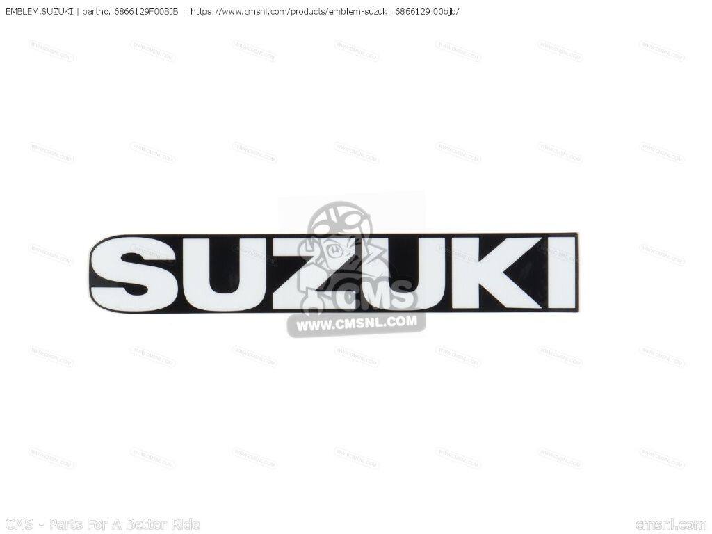 CMS シーエムエス (68661-29F01-BJB) EMBLEM，SUZUKI［6866129F00BJB］ DR-Z400 DR-Z400E DR-Z400S LT-R450 QUAD RACER LT-R450Z LT-Z250 SPORT LT-Z400 LT-Z400Z RM-Z250 RM-Z450 RM125 RM250 RMX450Z SUZUKI スズキ エンブレム 外装