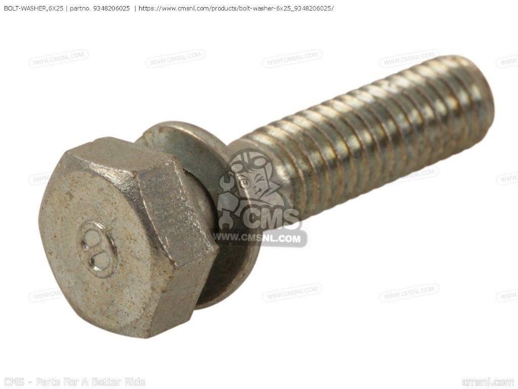 CMS シーエムエス (93402-0602500) BOLT-WASHER，6X25［9348206025］ CB550 FOUR K1 K2 HONDA ホンダ 汎用ボルト・ネジ