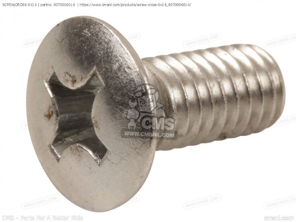 CMS シーエムエス (93700-060140B) SCREW，CROSS 6X14［9370006014］ CIVIC 1200 EB1 EB2 SDN/WGN SEDAN WAGON CS50 JAPAN CS65 CX400E CX500E S90 SUPER SPORT GENERAL EXPORT SS50Z K1 BELGIUM ENGLAND FRANCE NETHERLANDS K2 K3 SS50ZB2 HONDA ホンダ 汎用ボルト・ネジ