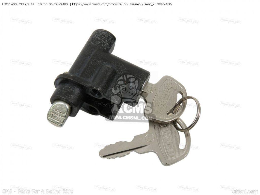 CMS シーエムエス (95700-29402) LOCK ASSEMBLY，SEAT［9570029400］ DS100 DS125 DS185 SUZUKI スズキ キーシリンダー・鍵 スイッチ・ハーネス関係 電装系