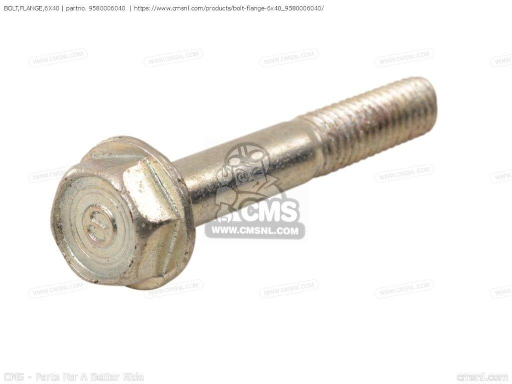 CMS シーエムエス (95801-0604000) BOLT，FLANGE，6X40［9580006040］ PF50M NO RTYPE GREAT BRITAIN FRANCE DENMARK BELGIUM NETHERLAN NETHERLANDS PM50 CANGURO GENERAL EXPORT HONDA ホンダ 汎用ボルト・ネジ