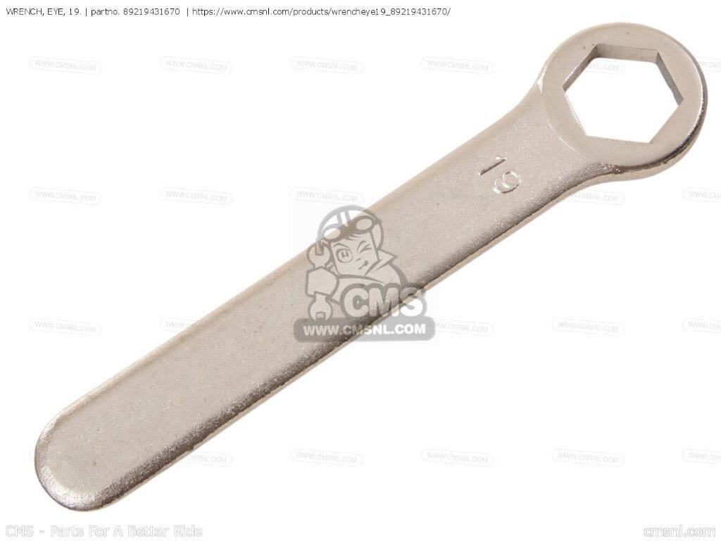 CMS シーエムエス (99006-19000) WRENCH， EYE， 19.［89219431670］ GL1000 GOLDWING GL1000K3 GL1100 GL1100A GL1100D GL1100I INTERSTATE GL1200 GL1200D GL1200I ASPENCADE HONDA ホンダ その他メンテナンス小物