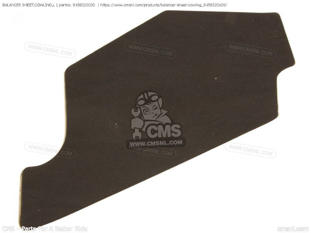 CMS シーエムエス BALANCER SHEET，COWLING，L［9458320C00］ GSX750F KATANA GSX750FSK SUZUKI スズキ その他外装オプション・補修部品 外装