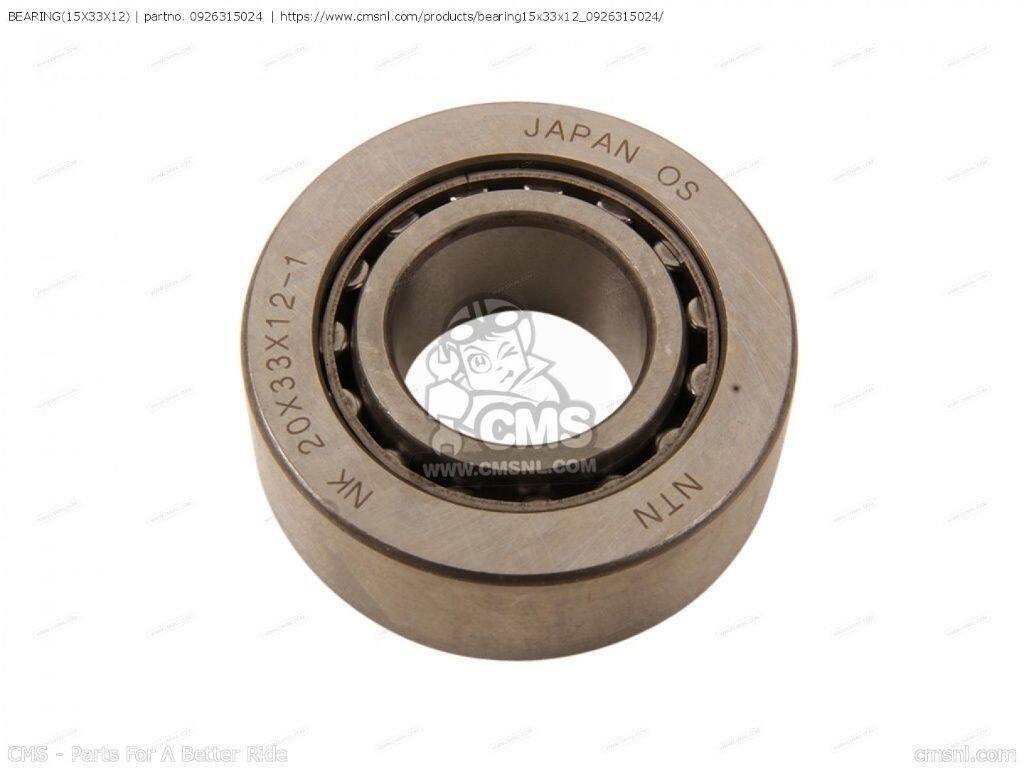 CMS シーエムエス BEARING(15X33X12)［0926315024］ DR100 DR125 DR125S GN125 GN125E GN125U GS125 GS125E GS125ES GZ125 GZ125C GZ125U RG125 RG125A RG125AU RG125B RG125BU RG125C RG125U RG125UC SP100 SP125 TS125X TS125XU SUZUKI スズキ ベアリング