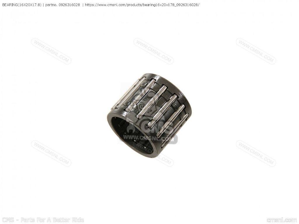 CMS シーエムエス BEARING(16X20X17.8)［0926316028］ RG125F RG125FU RG125U RGV2...