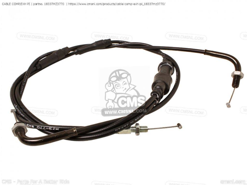 CMS シーエムエス CABLE COMP，EXH PI［18337MZ3770］ GL1500SE GOLDWING SPECIAL EDITION HONDA ホンダ エキゾーストパイプ マフラー