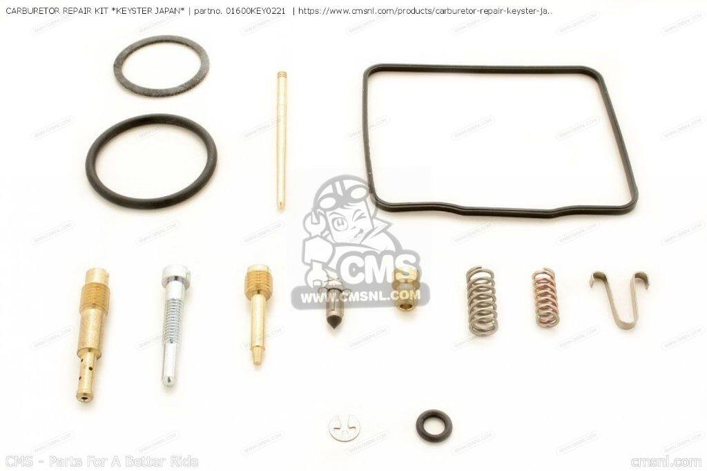 CMS シーエムエス CARBURETOR REPAIR KIT ’KEYSTER JAPAN’［01600KEY0221］ C50L CUB C70CW C70Z C70Z2 GENERAL EXPORT ENGLAND SOUTH AFRICA / KPH MPH C90Z CD50 H100S NH80MD AERO 80 HONDA ホンダ キャブレターオーバーホールキット 吸気関連 エンジン