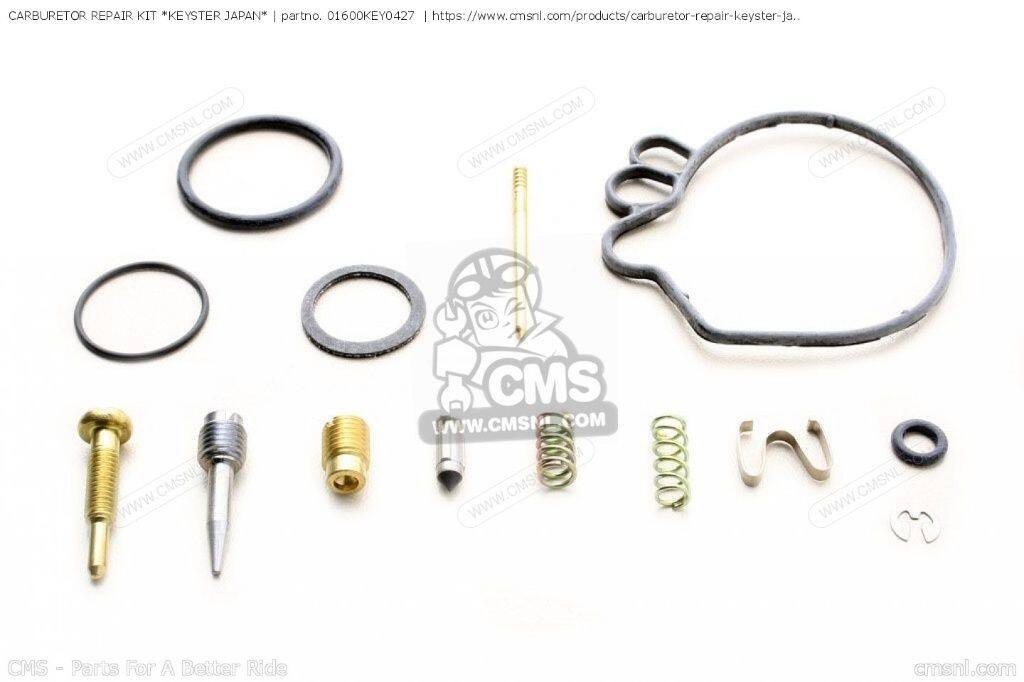 CMS シーエムエス CARBURETOR REPAIR KIT ’KEYSTER JAPAN’［01600KEY0427］ ATC110 ATC125M ATC70 C50Z CUB C50Z2 C70Z C70Z2 GENERAL EXPORT ENGLAND SOUTH AFRICA / KPH MPH CT90 TRAIL TRX125 FOURTRAX 125 TRX70 70 HONDA ホンダ キャブレターオーバーホールキット