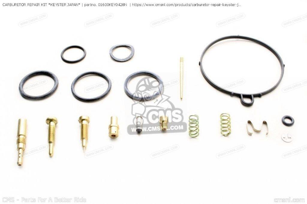 CMS シーエムエス CARBURETOR REPAIR KIT ’KEYSTER JAPAN’［01600KEY0428N］ ATC110 ATC125M ATC70 C50Z CUB C50Z2 C70Z C70Z2 GENERAL EXPORT ENGLAND SOUTH AFRICA / KPH MPH CT90 TRAIL TRX125 FOURTRAX 125 TRX70 70 HONDA ホンダ キャブレターオーバーホールキット