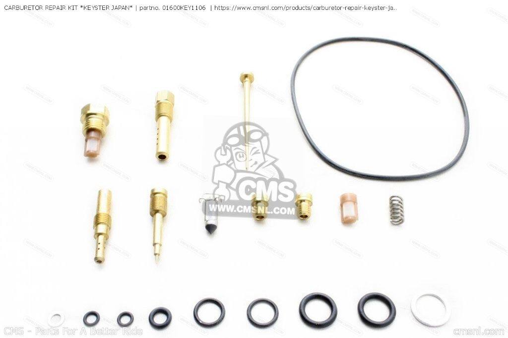 CMS シーエムエス CARBURETOR REPAIR KIT ’KEYSTER JAPAN’［01600KEY1106］ TRX250 FOURTRAX RECON TRX300 300 TRX300FW 4X4 VF1000F INTERCEPTOR VF1000R VF750S SABRE HONDA ホンダ キャブレターオーバーホールキット 吸気関連 エンジン