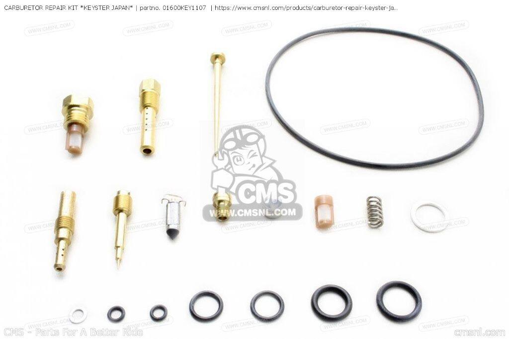 CMS シーエムエス CARBURETOR REPAIR KIT ’KEYSTER JAPAN’［01600KEY1107］ TRX250 FOURTRAX RECON TRX300 300 TRX300FW 4X4 VF1000F INTERCEPTOR VF1000R VF750S SABRE HONDA ホンダ キャブレターオーバーホールキット 吸気関連 エンジン