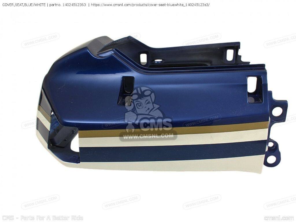 ウェビック 楽天市場店のCMS シーエムエス COVER，SEAT，BLUE/WHITE［140245123S3］ ZX1000B2 KAWASAKI カワサキ シート シート関連 外装｜アングル2