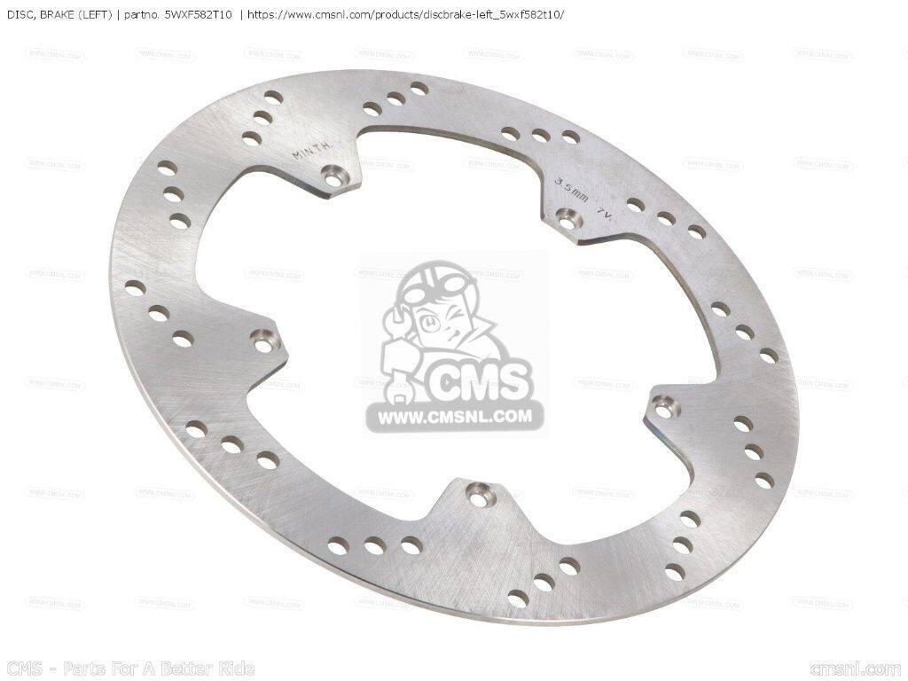 CMS シーエムエス DISC， BRAKE (LEFT)［5WXF582T10］ TZR50 YAMAHA ヤマハ ブレーキディスクローター ブレーキ