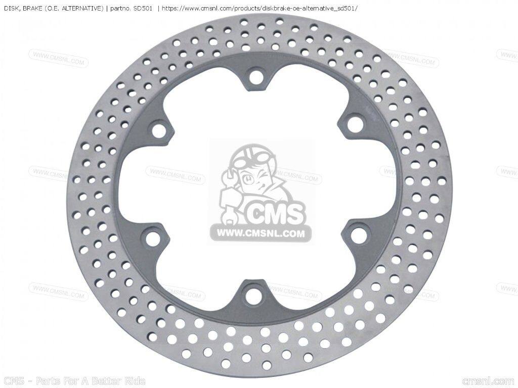 CMS シーエムエス DISK， BRAKE［SD501］ CB700SC NIGHTHAWK S CBR500F CBR600F HURRICANE CBR600F2 SUPERSPORT PC800 PACIFIC COAST VF1000F INTERCEPTOR VF1000R VF1100S SABRE VF700F VF700S VF750F VF750S VFR700F VFR700F2 VFR750F XBR500 XL600V TRANSALP ブレーキ